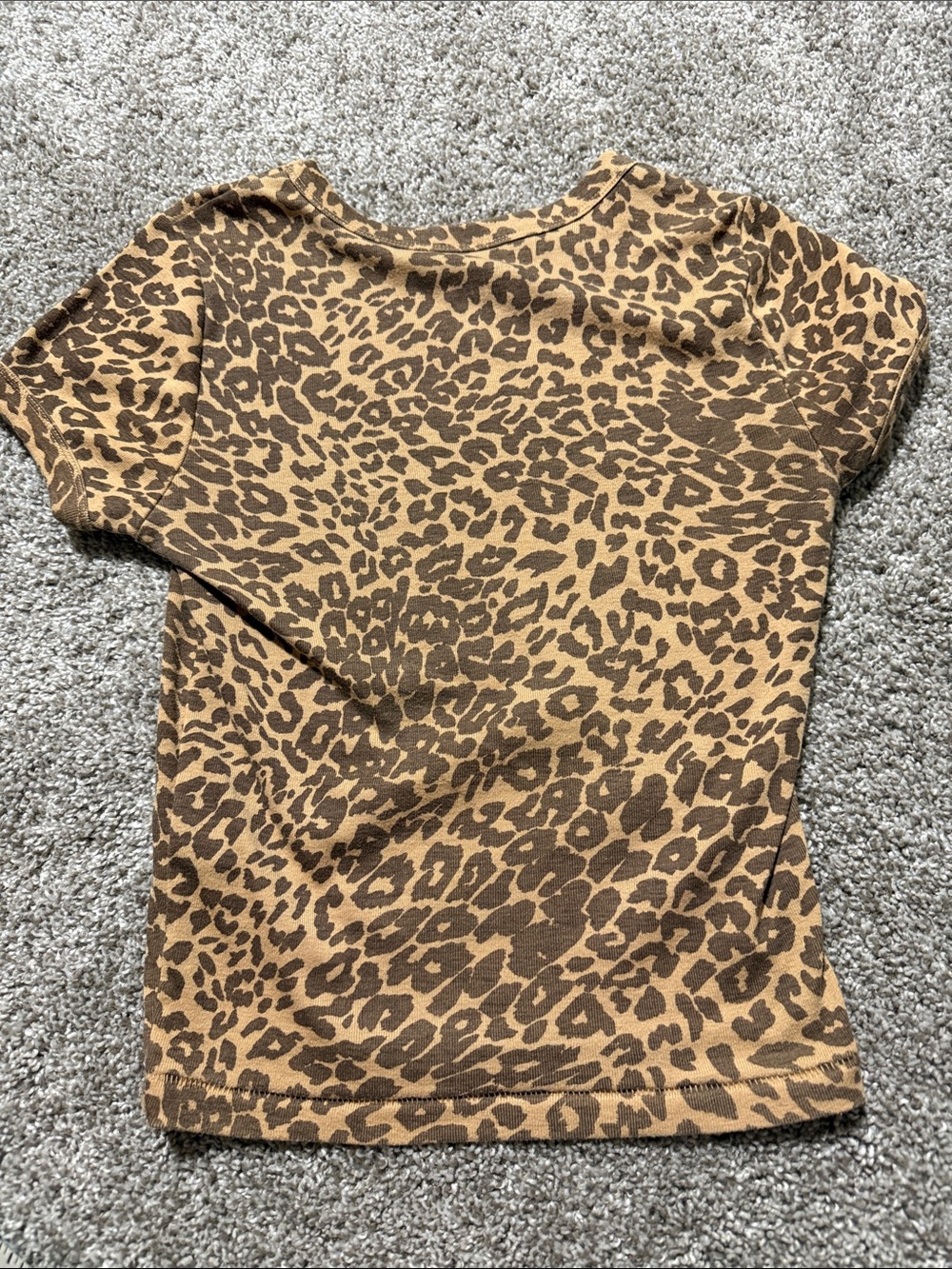 BDG Leopard Print Cropped Tee - Picture 5 of 5